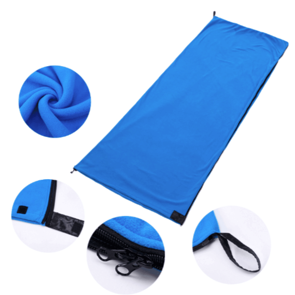 Lightweight Polar Fleece Camping Sleeping Bag - VirtuousWares:Global